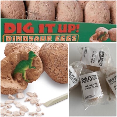 Mindware, Lot of 4, NEW, Dig It Up! Dinosaur Egg, Paleontologist excavation