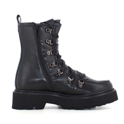 Pre-owned Cult A23us Women's Combat Boots With Platform Clw390800 Slash 3908 Mid W Leather In Black