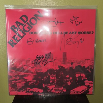 BAD RELIGION How Could Hell Be Any Worse? Exclusive SIGND LP Pink Vinyl IN HAND