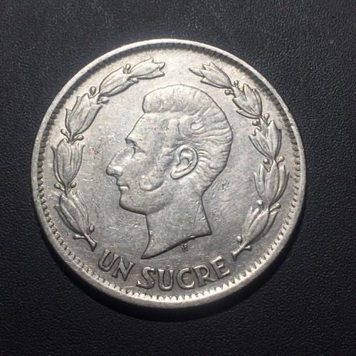 Old Foreign World Coin: 1937 Ecuador Un Sucre