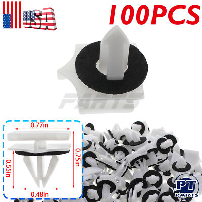 For Chrysler 300 2011-2012 Nylon Rocker Panel Moulding Fastener Car Clips 100x