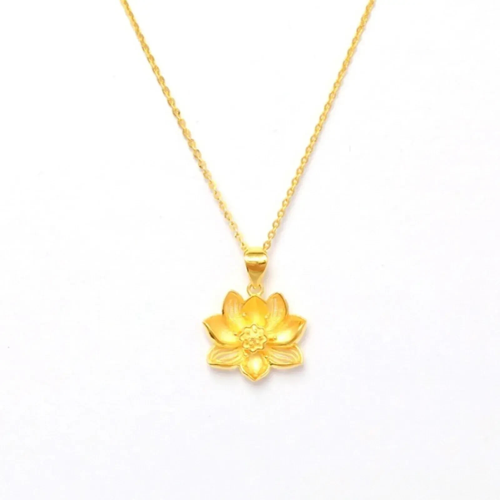 [Golden dew] 韓国☆18K Gold☆Lotus Blossom 3 Necklace Golden dew] 韓国☆18K Gold☆Lotus Blossom 3 Earrings