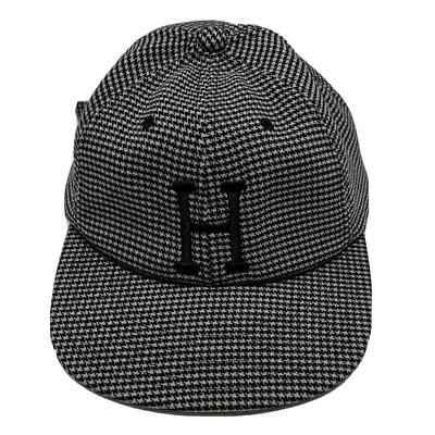 HUF Cap Black White Checked Pattern Adjustable