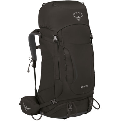 Osprey Kyte 58 Women's Trekking Backpack Outdoor Backpack Hiking Backpack Black