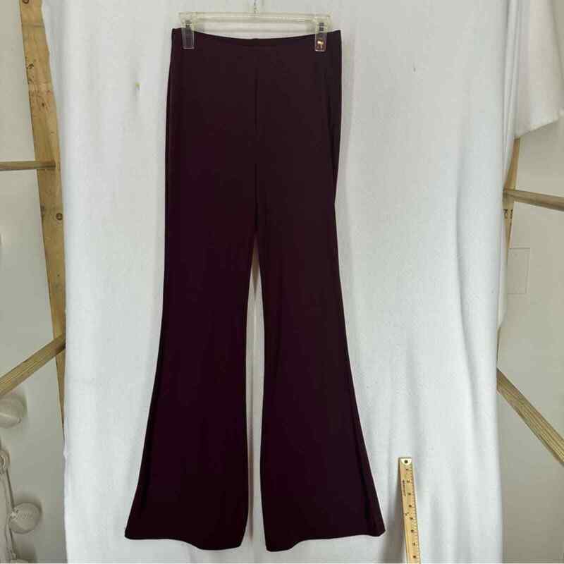 Forever 21 Wide Leg Flare Stretch Casual Pants Women’s Large Maroon