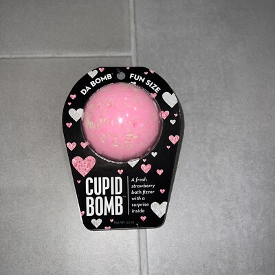 Cupid Bath Bomb Fresh Strawberry Fizzer with Surprise Inside (NEW)
