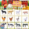 smilixin 12 PCS Animals Figures,Mini Farm Animal Figurines,Plastic Farm Animal Figures Set,Animals Learning Educational Toys Cake Toppers Birthday Gift for Kids