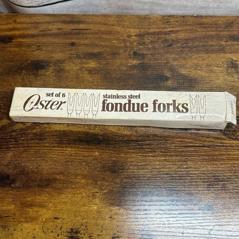 Vintage NIB Oster Stainless Steel Fondue Forks