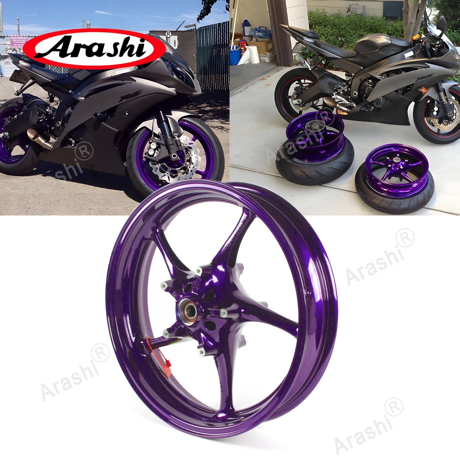 YZF-R6 フロントホイール、綺麗 17x3.50☆YZFR6 13S