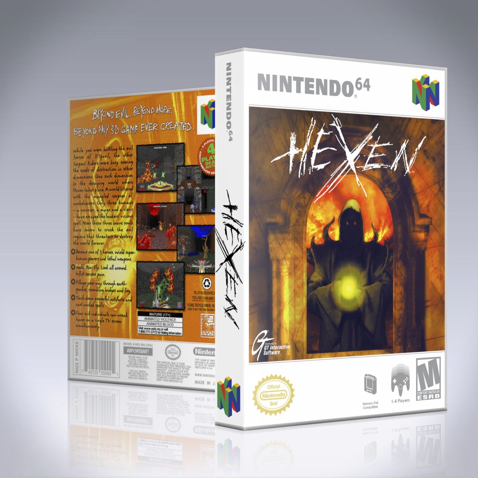 Nintendo 64 Case - NO GAME - Hexen | eBay