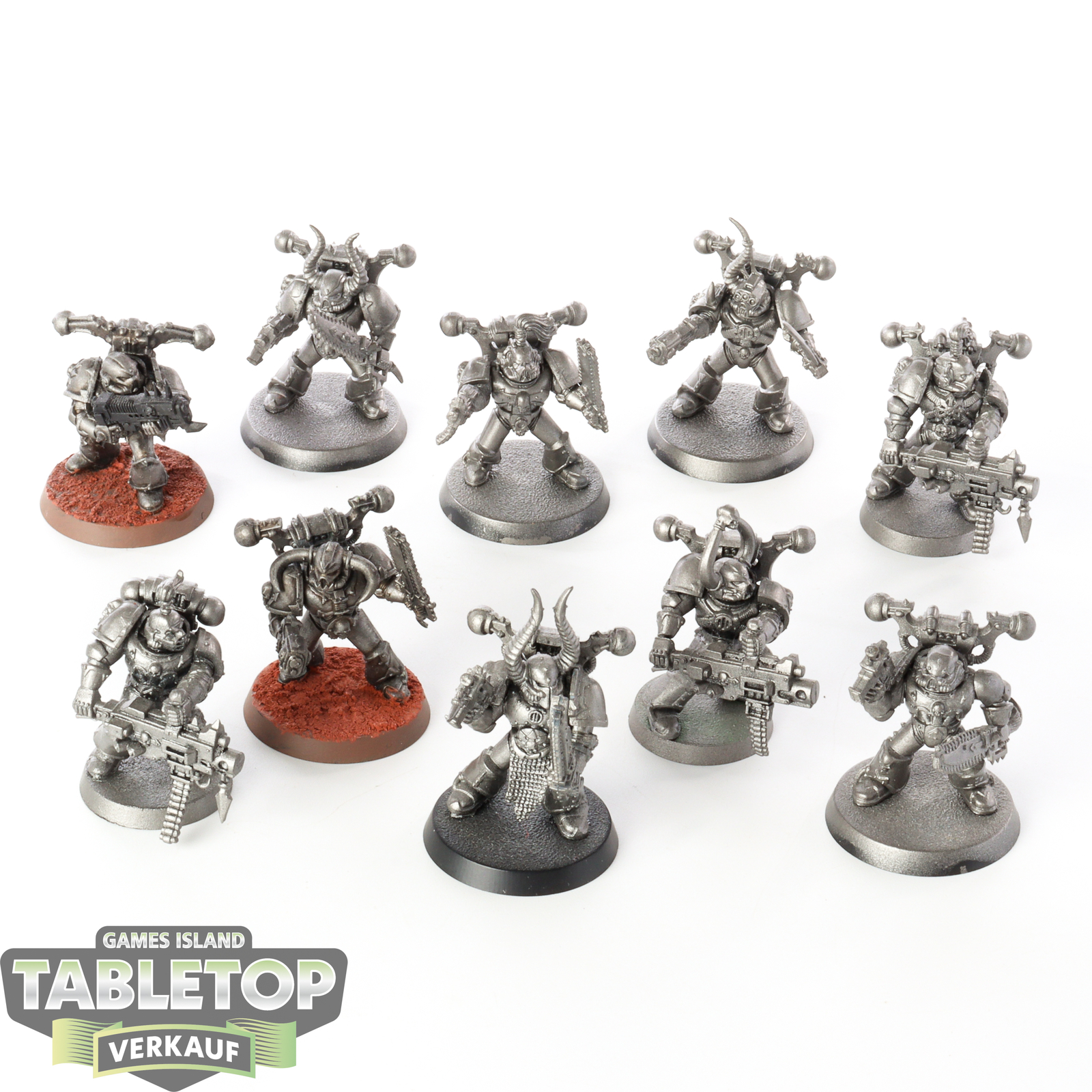Chaos Knights - 10x Chaos Space Marines - klassisch - grundiert