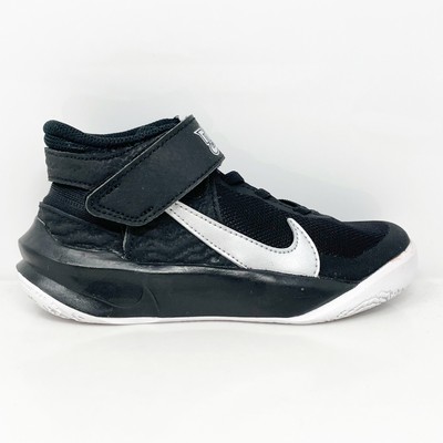 Черные баскетбольные кроссовки Nike Boys Team Hustle D 10 DD7302-004, размер 12C