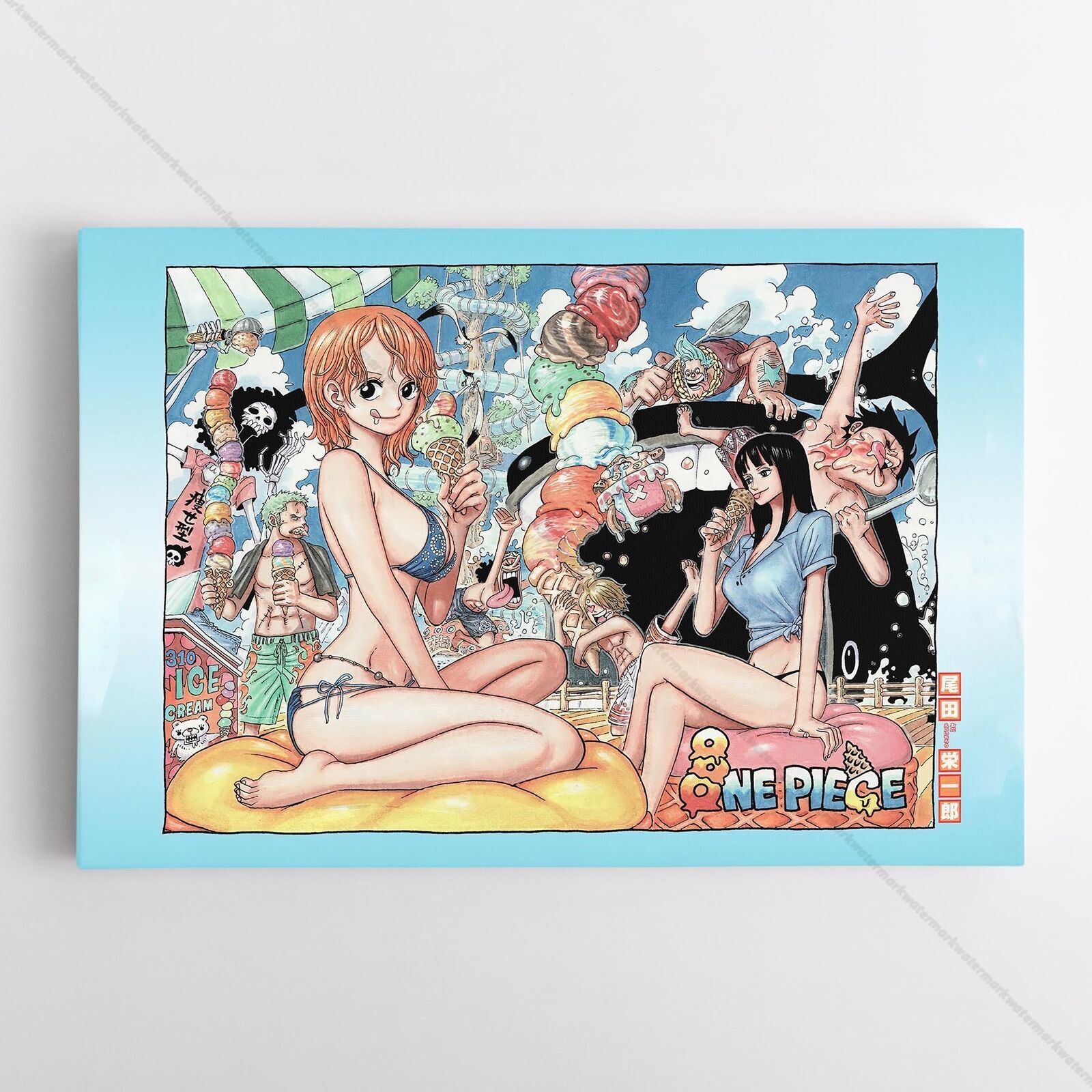 One Piece Poster Canvas - Chapter 553 Conflict at the Summit Art