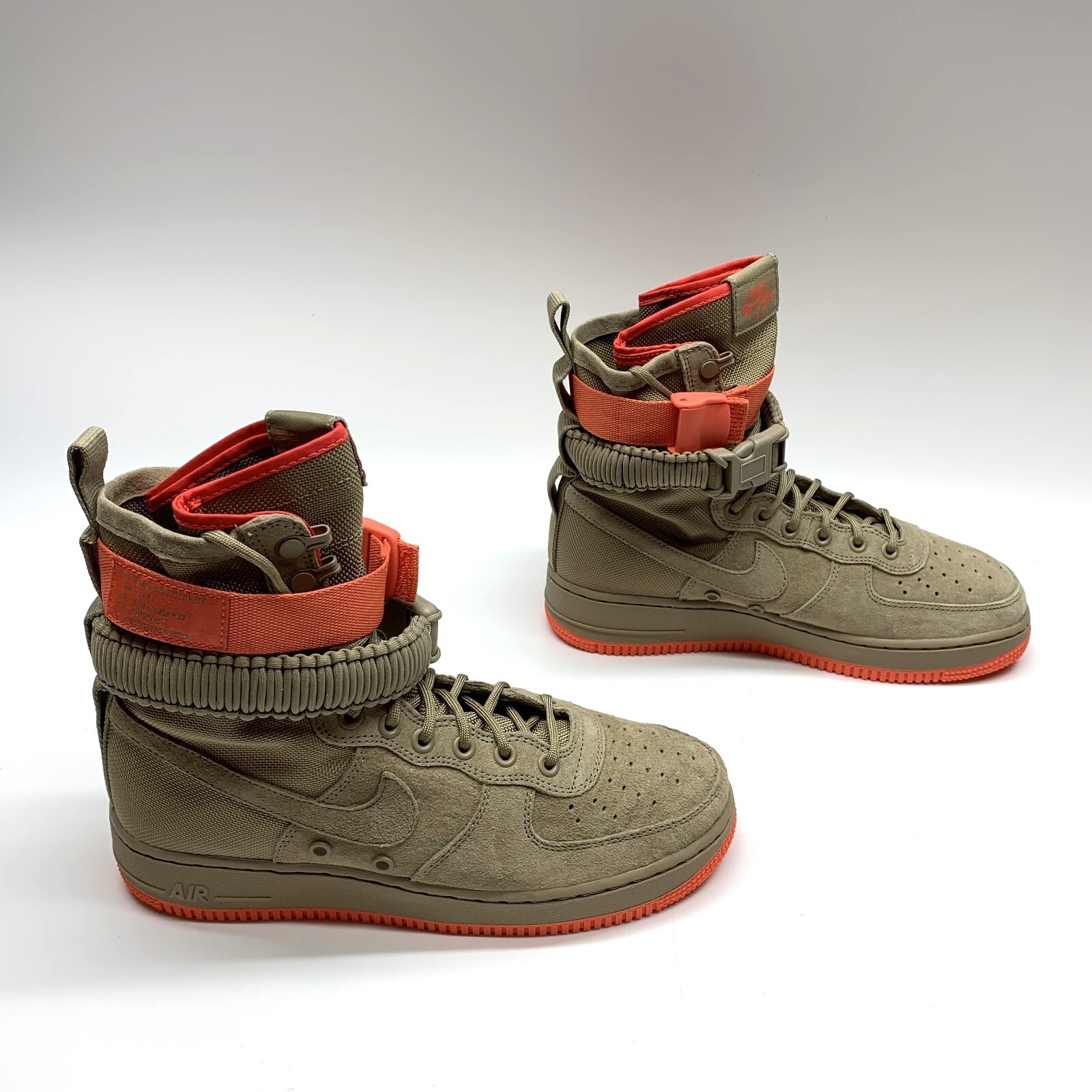 NIKE NIKE SF AF1 864024 205 KHAKI CORAL SPECIAL FIELD AIR FORCE 1 BOOT SHOES MENS 8.5