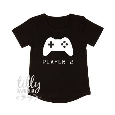 Player 2 T-Shirt, Player 1 Player 2, Father Son, Daddy Daughter, Matching Dad