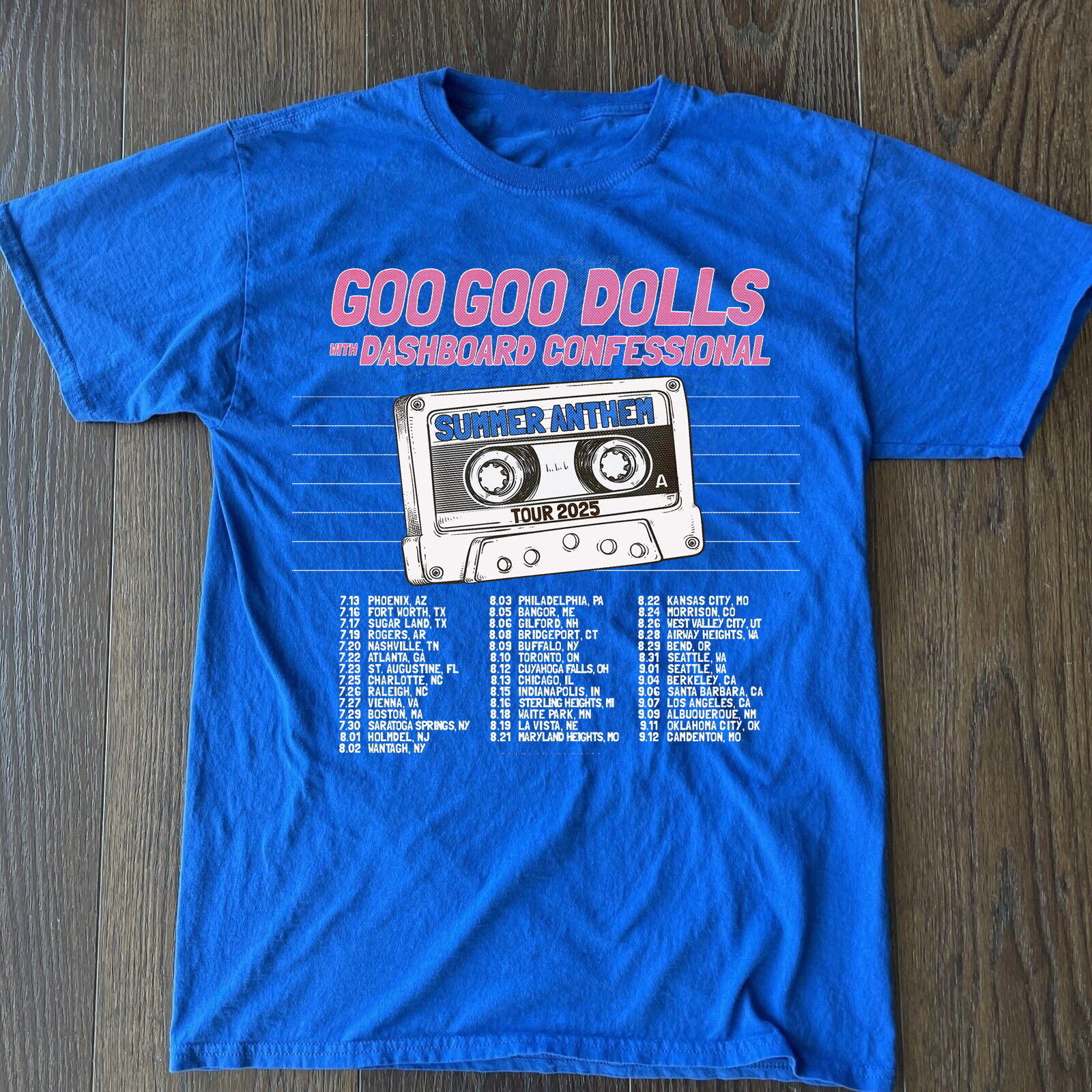 トップス Our courage shirt Goo Goo Dolls SUMMER TOUR 2025 Band Gift For Fan All Size S