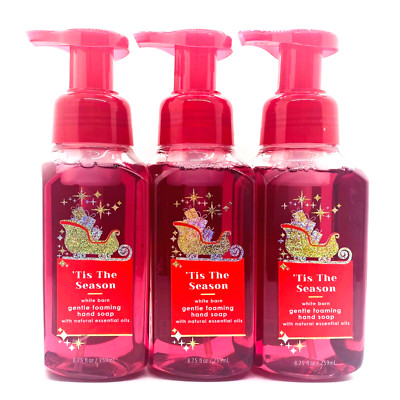 3-Pack Bath & Body Works 'TIS THE SEASON Santa Sleigh Gentle Foaming Hand Soap