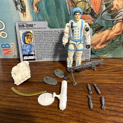 GI Joe 1990 SUB-ZERO 100% COMPLETE W/ File Card free Shipping