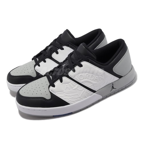 

Мужские повседневные кроссовки Nike Jordan NU Retro 1 Low White Black Grey DV5141-106, Белый, Jordan Nu Retro 1 Low