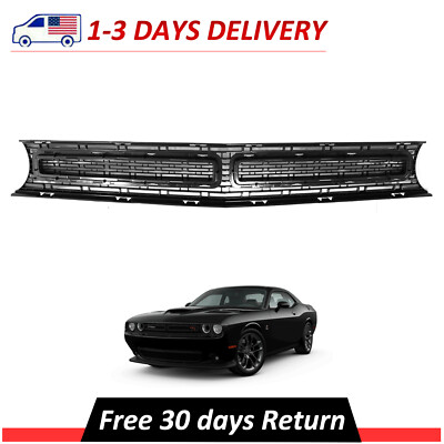 Front Bumper Upper Grille CH1200390 , 68262955AD Fits 2015-2022 Dodge Challenger