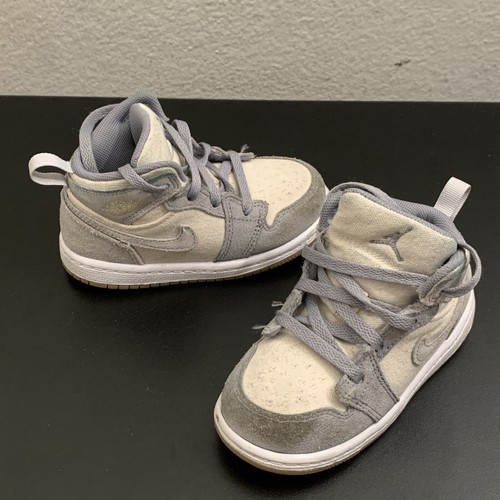 Nike Air Jordan 1 Mid SE Coconut Milk Grey TD DN4344-100 sz
