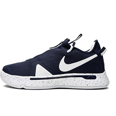 Nike PG 4 Team White Navy White Basketball Shoes Sneaker Men SZ 7 Women Size 8.5