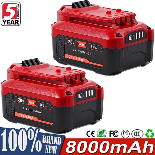 1 ~ 2 x For Craftsman 20V 8.0Ah / 6.0Ah Lithium-ion Battery 