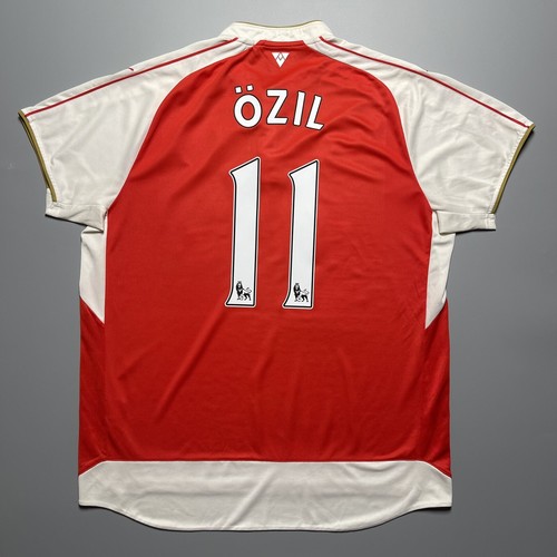 ARSENAL PUMA 2015/2016 FOOTBALL SOCCER HOME JERSEY #11 OZIL