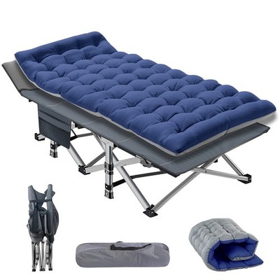 Buy NAIZEA Folding Camping Cots for Adults, Folding Cot with Mattress Camping Bed...