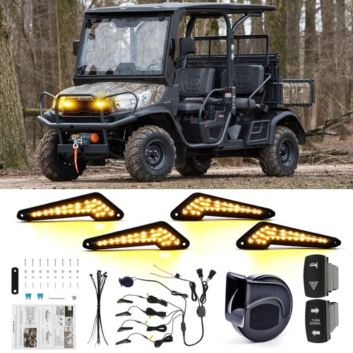 Street Legal UTV Turn Signal Horn Kit Plug & Play For Kubota RTV