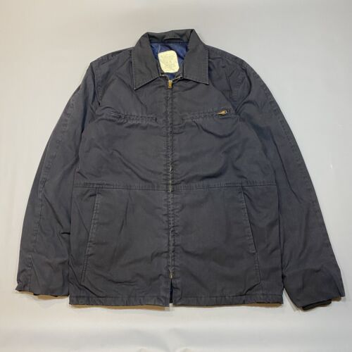 Vintage 70s Vietnam War US NAVY USN Utility Dark Blue Poplin Vintage 70s Vietnam War US NAVY USN Utility Dark Blue Poplin