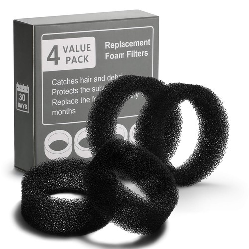 iPettie Water Fountain Sponge, or Foam Filters for Stainless Black