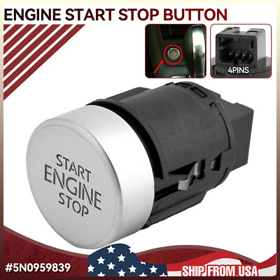 For VW Tiguan 2008-16 Sharan 2011-21 Seat Car Start Stop Button Switch 5N0959839