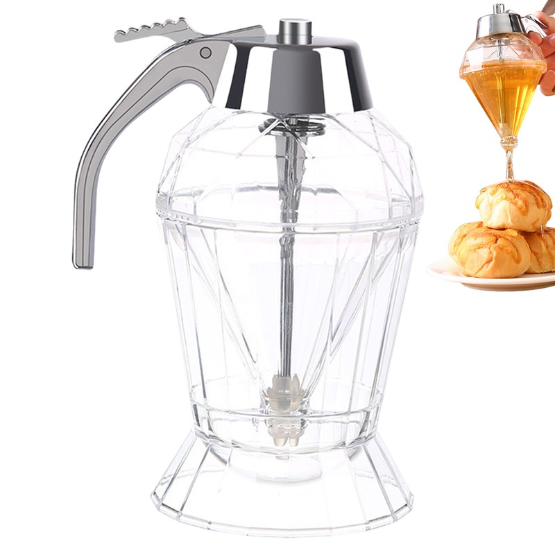 No Drip Honey Dispenser Honey Comb Shaped Jar