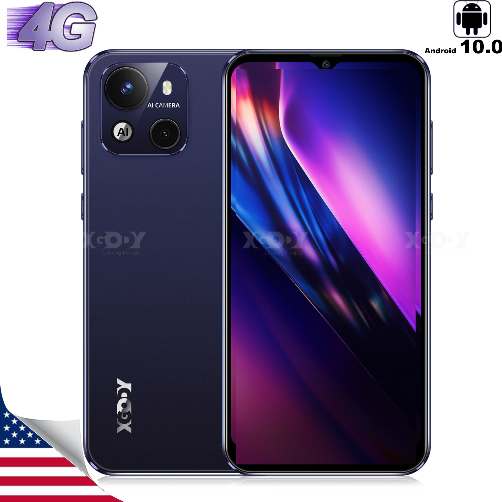 2023 Factory Unlocked Android Cheap Cell Phone Smartphone Dual SIM USA Quad Core