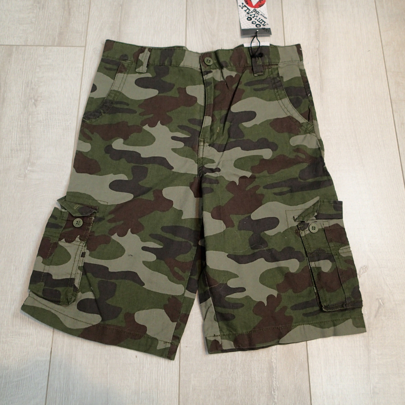 け*ん様 W43 wjk paint cargo shorts カーキ L メン W43 wjk paint cargo shorts カーキ L メンズ