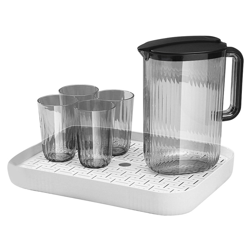 Ice Tea Pitcher Cold Water Jugs Juice Container Drinking Pitcher Water Cup Set