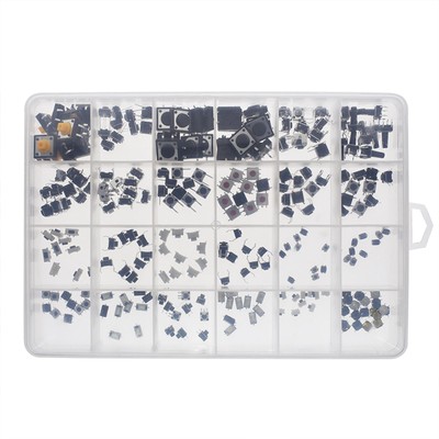 25 Types Assorted Micro Switch Push Tact Button ON/OFF Touch Button Switch Kit