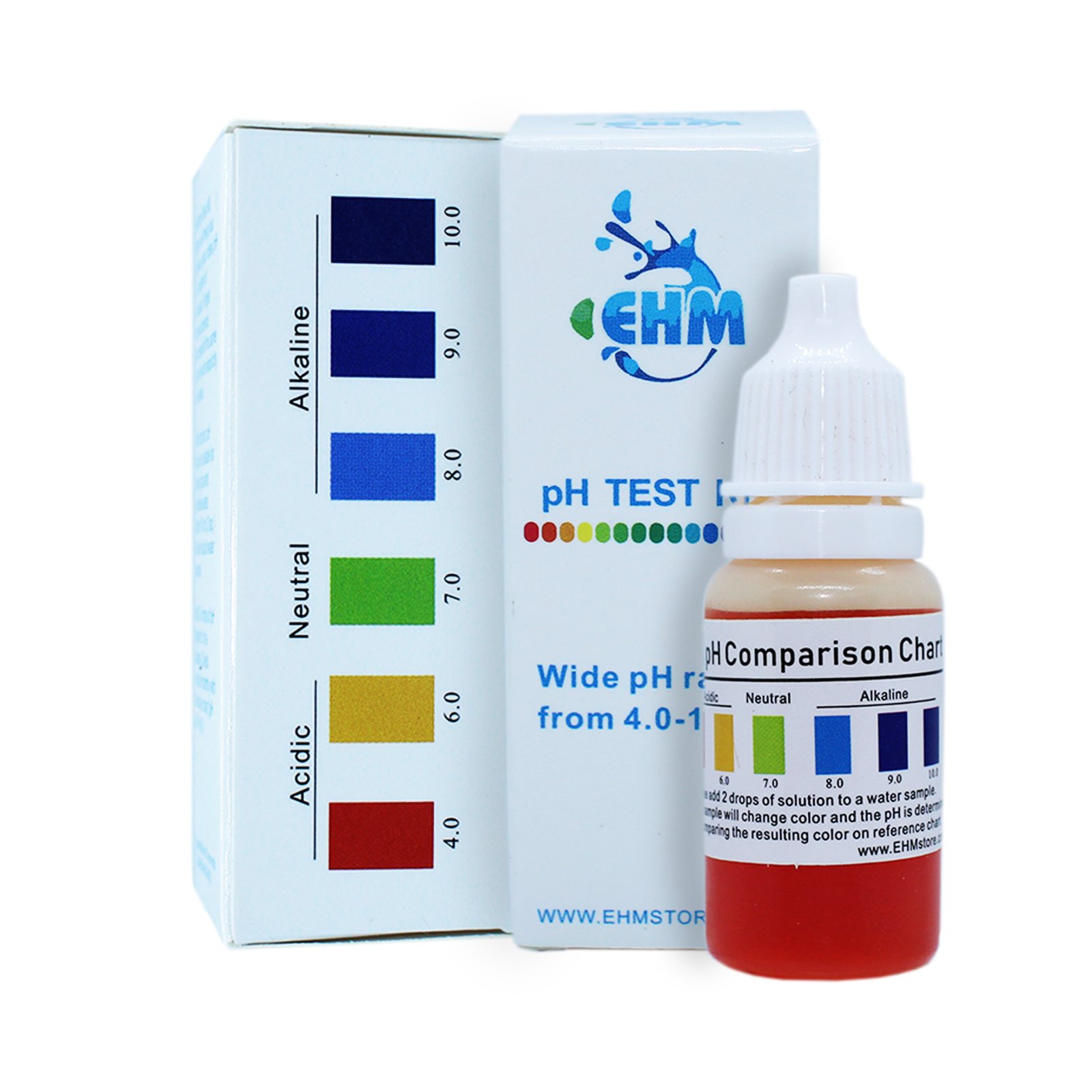 Alkaline Water pH Test Liquid Kit for Drinking Water Measures pH Level of Water