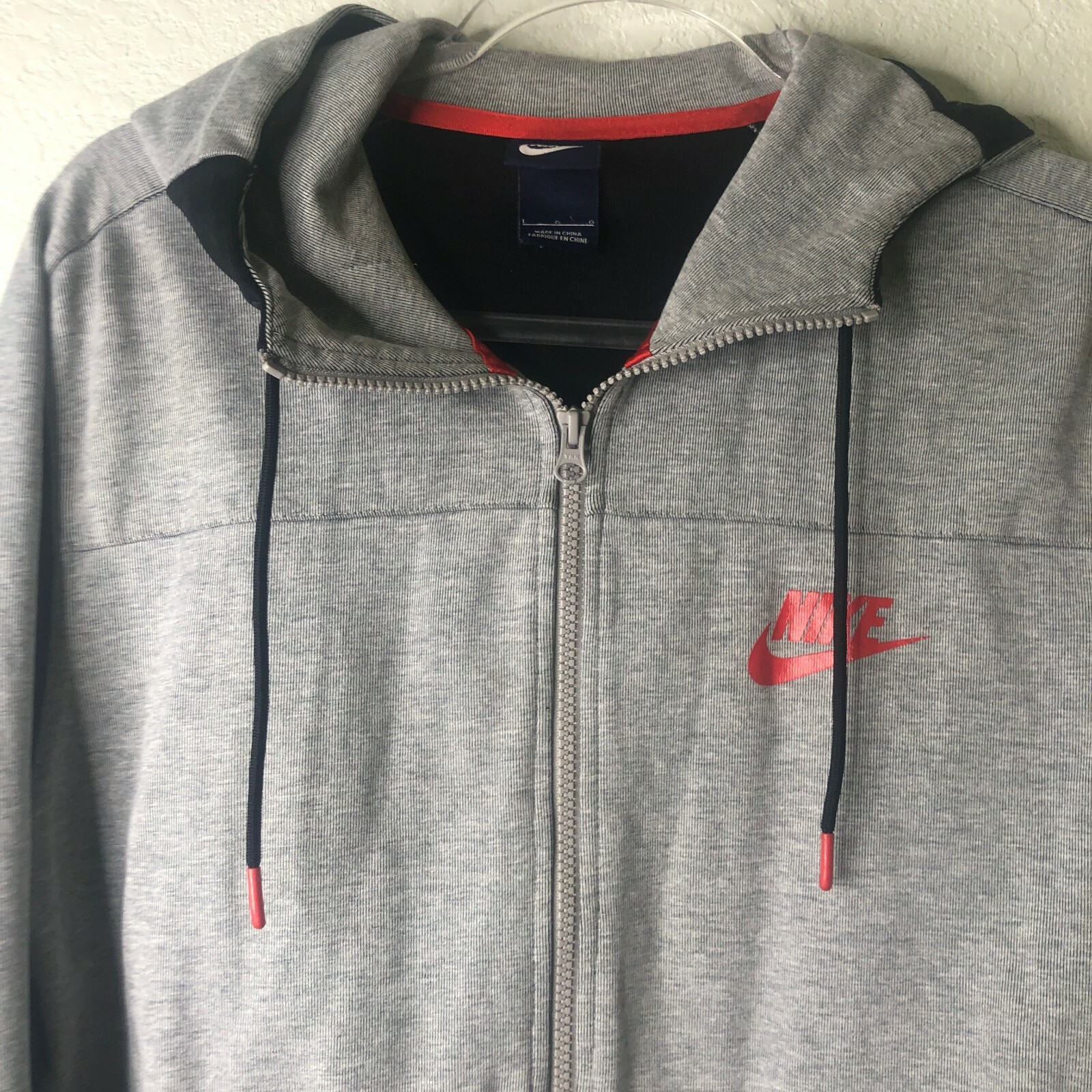 トップス 00s archive OLD NIKE zip hoodie Nike Vintage 90s 00s Full Zip Hoodie Mini Check Swoosh