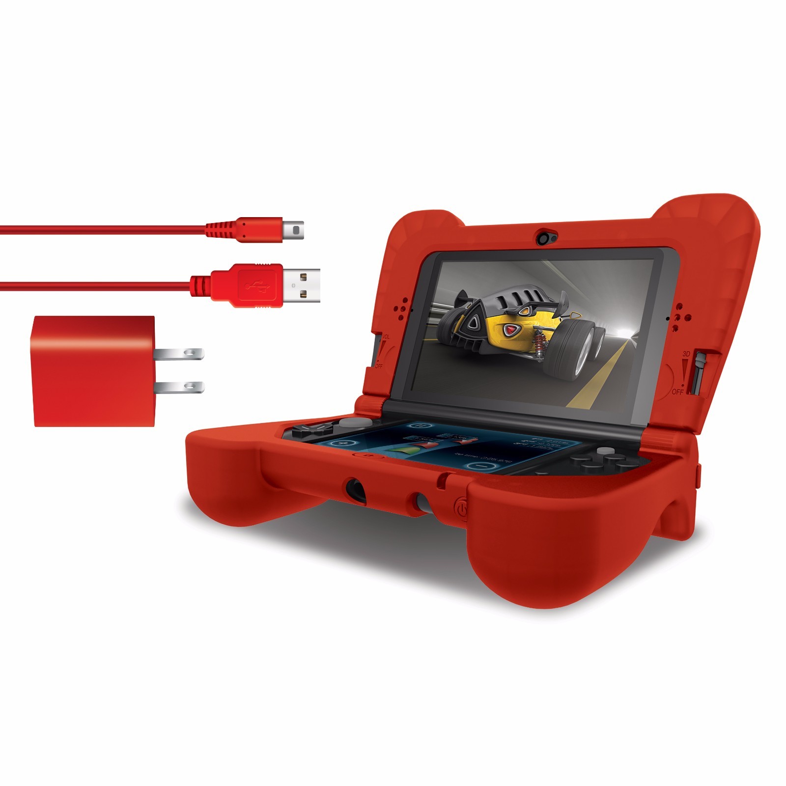 Dreamgear New Nintendo 3ds Xl Comfort Grip Case Power Play Kit