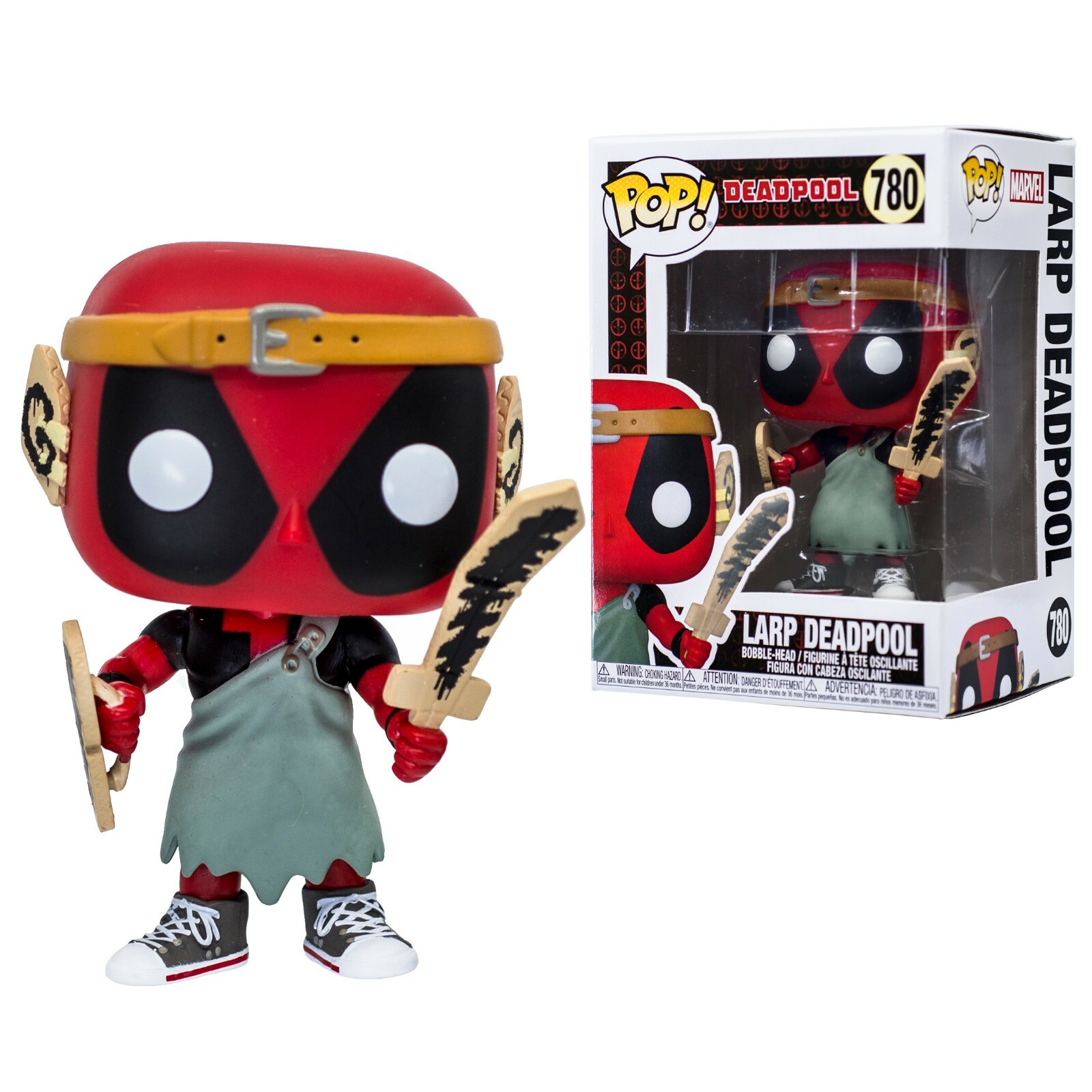 Deadpool 30th LARP Funko Pop #780 Bobble-Head Vinyl Figure