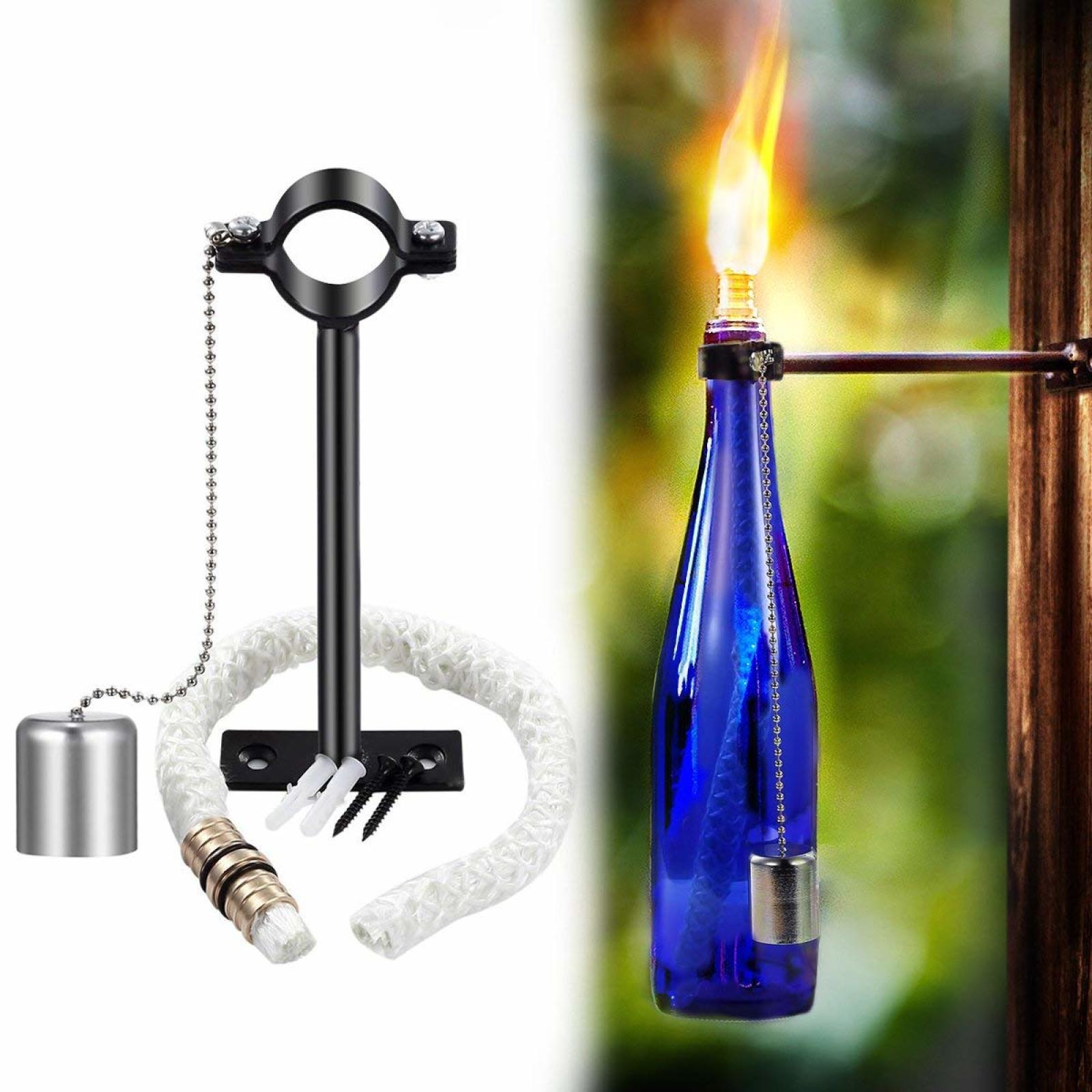 Tiki Torch Kit Oil Lamp Lanmu Bottle Holder Use Unload Tiki Torch Kit Oil Lamp Lanmu Bottle Holder Use Unload Outdoor New