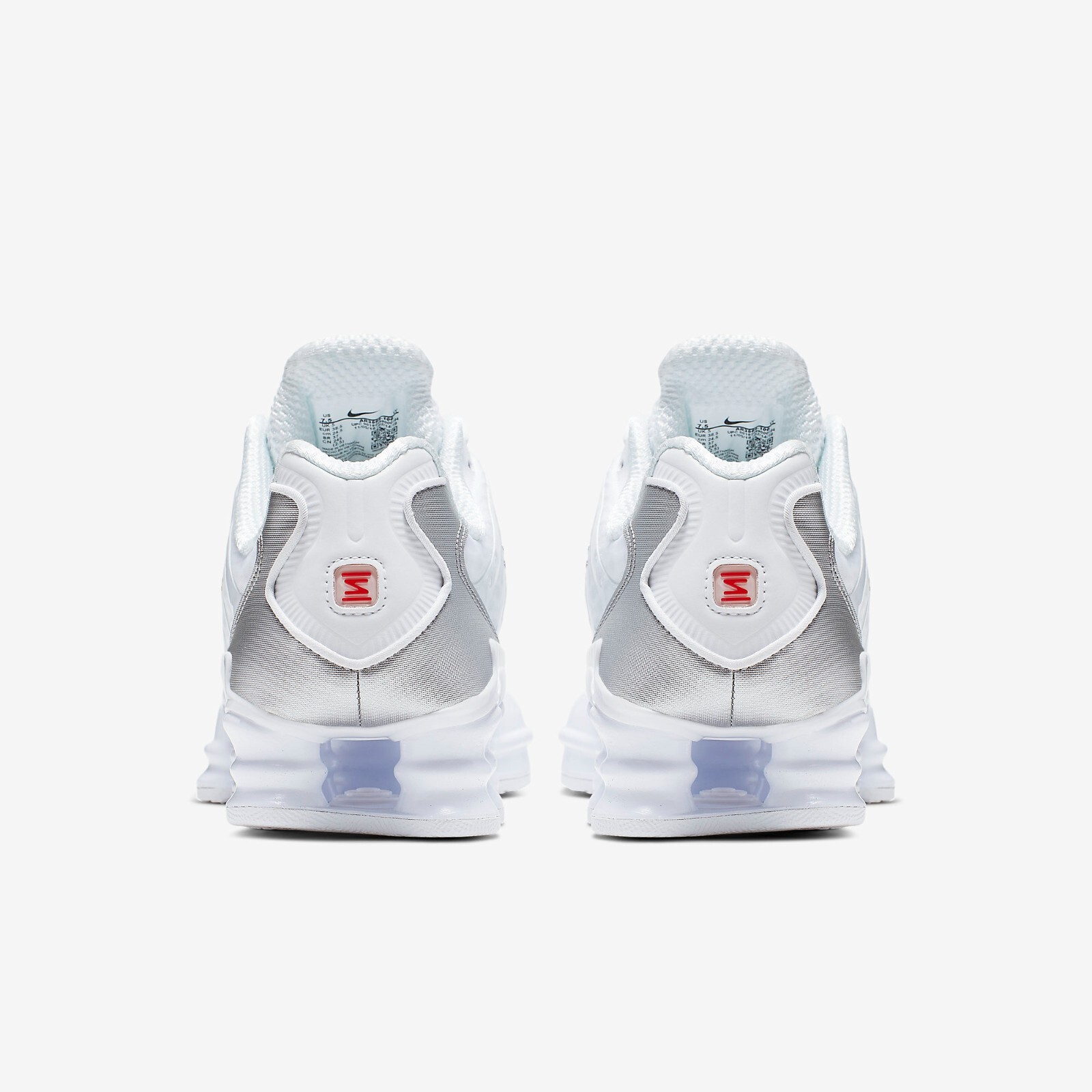 Pre-owned Nike Wmns Shox Tl White And Max Orange Ar3566-100 [women Sz] In White/metallic Silver/max Orange/white