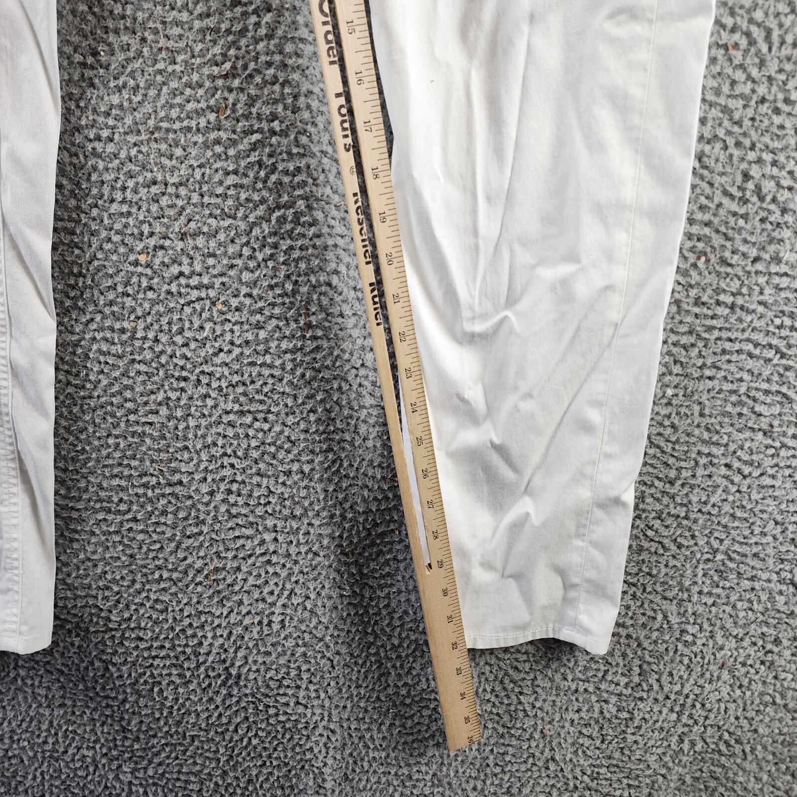Theory Zaine 5-Pocket Hanson Twill Pants Men's 33 White Zip/Button Closure - Picture 7 of 15