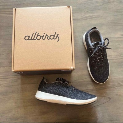 NWT Allbirds Wool Runner Mizzle Dark Grey/White