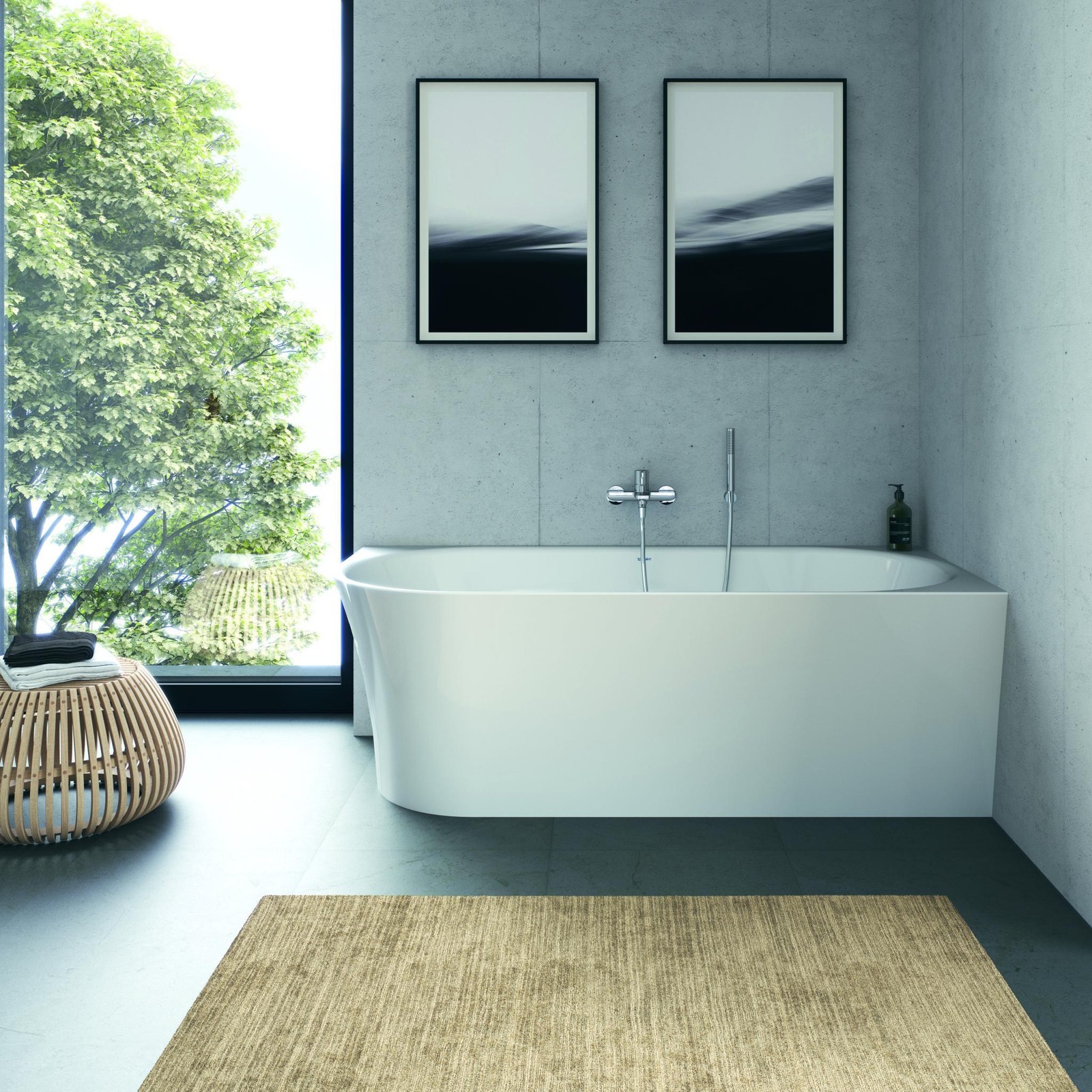DURAVIT DuraSenja Oval Badewanne 1700x800 mm Wanne Ecke Rechts - Bild 3 von 6