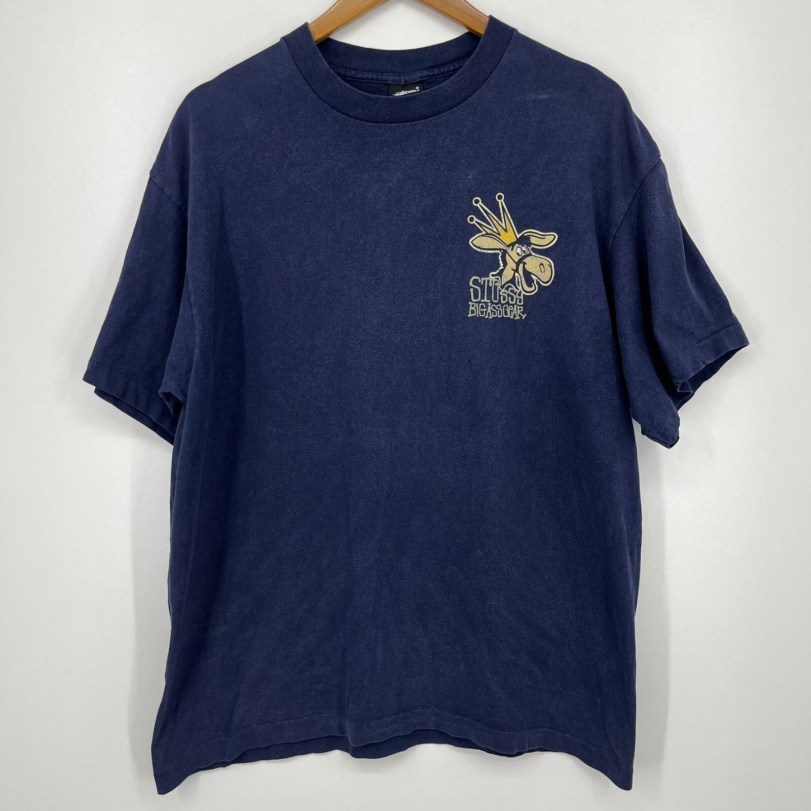 Stussy T-Shirt Men's Size XL Navy Blue Big Ass Gear Donkey