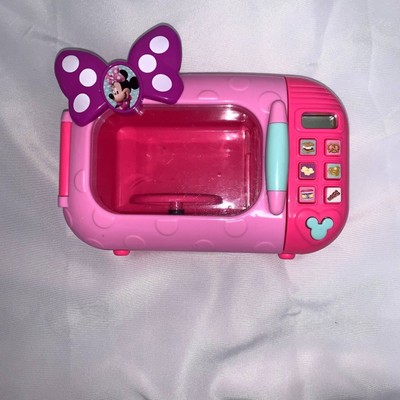 Disney Minnie Mouse Marvelous Pink Mini Microwave, kitchen pretend to play toy