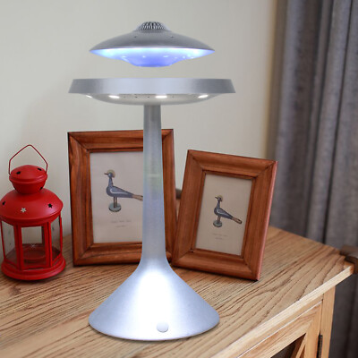 UFO Magnetic Levitating 3D Floating Bluetooth Speaker LED wired Table Lamp